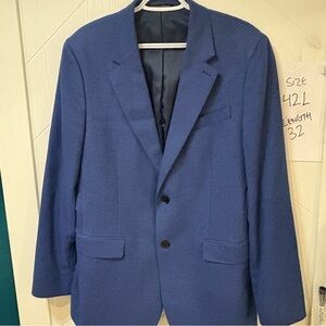 Banana Republic Tailored Fit Blue‎ Textured Blazer | 42L /Office / Business/Mens